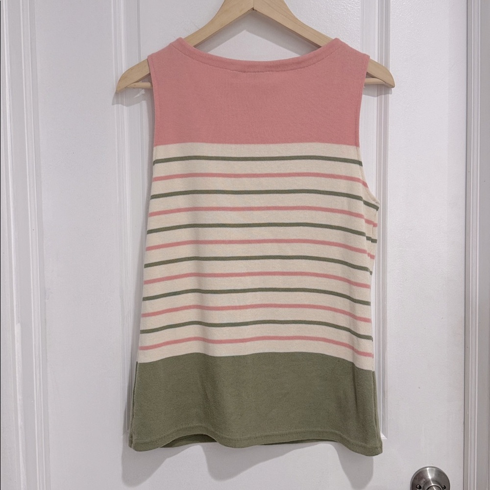L.L. Bean 1912 Striped Sweater Tank Top - Picture 5 of 5